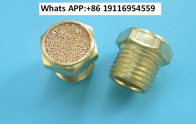 2pcs Pneumatic components, copper flat head PSV 1/8 1/4 3/8 1/2 one two points, three four points thread