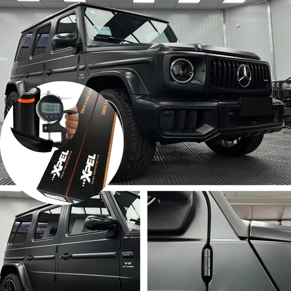 

Матовая черная защитная пленка для краски XPEL TPU PPF толщина 7,5MIL, модернизация защиты, нет страха подряпин, гарантия 10 лет