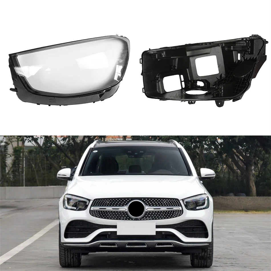

For Mercedes Benz GLC W253 2020 2021 2022 GLC200 GLC260 GLC300 Car Accessory Base Head Lamp Shell Back Casing Auto Shell Cover