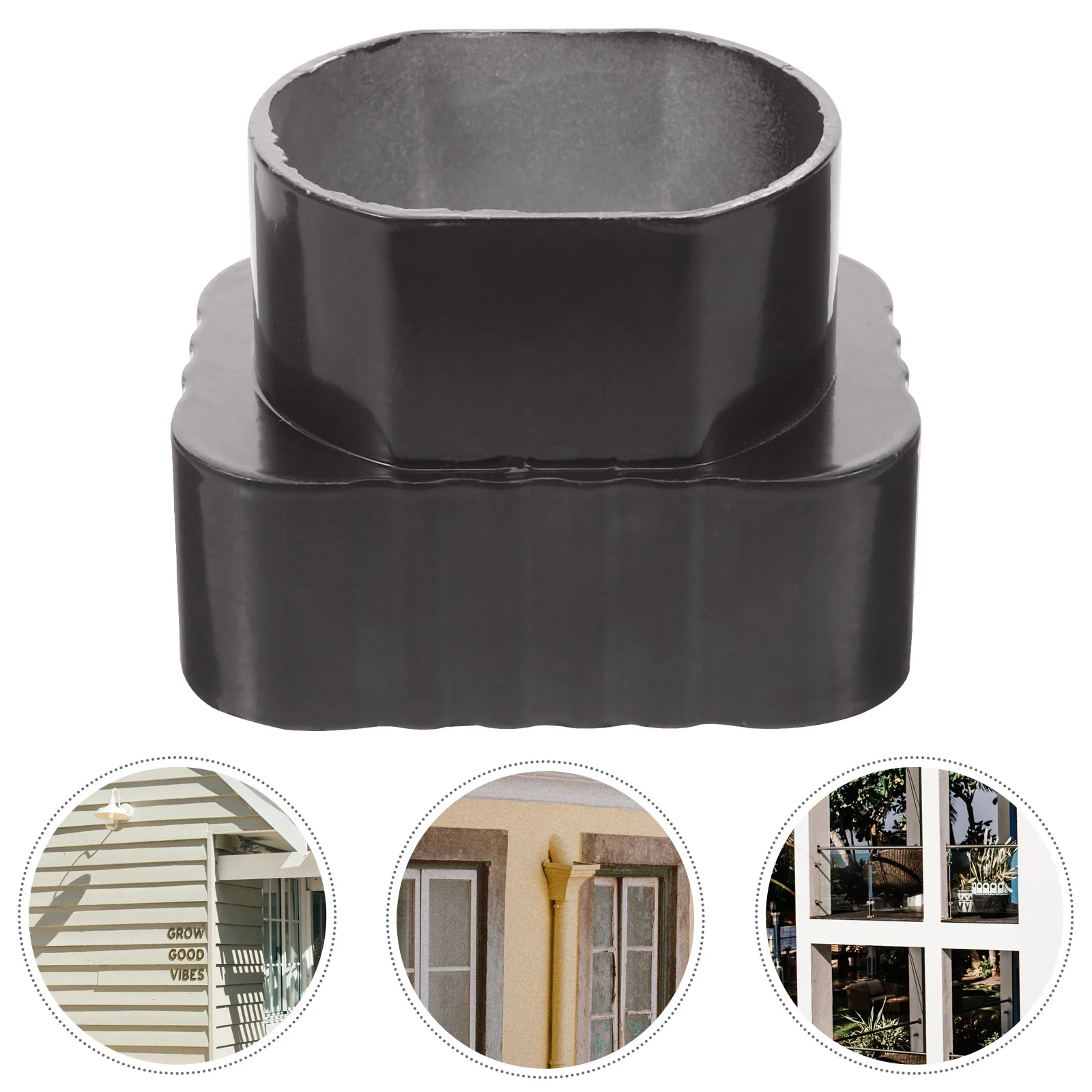 

Rain Gutter Accessories Roof Downspout Connector Guard Parts Adapter Aluminum Alloy Drainage Rainwater for