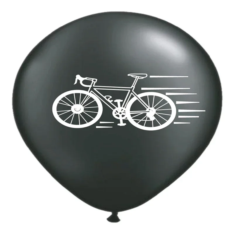 New Bicycle Road Race Bicycle Riding 12 Inch Toy Theme Party Supplies Latex Balloon 15pcs