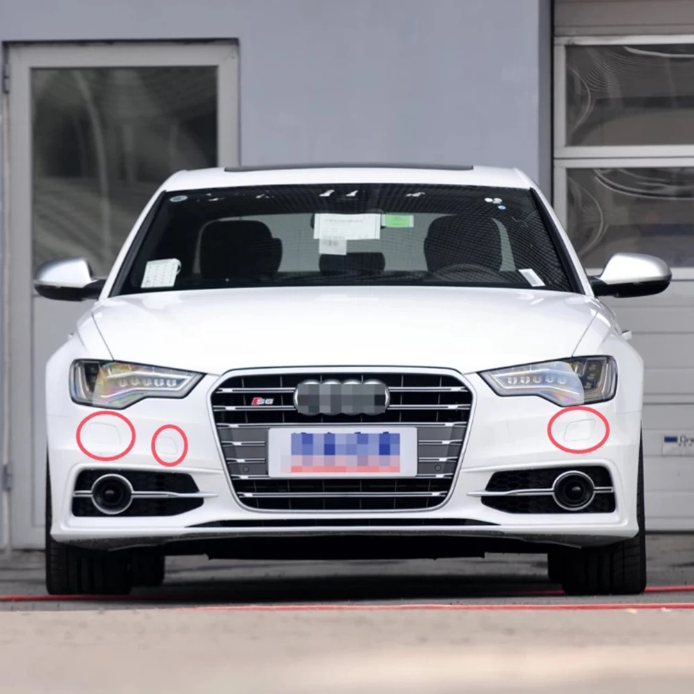 

Для Audi A6 C7 крышка омывателя фар, совместимая с S6 и S, сменная крышка буксировочного крюка, насадка омывателя прицепа, неокрашенная