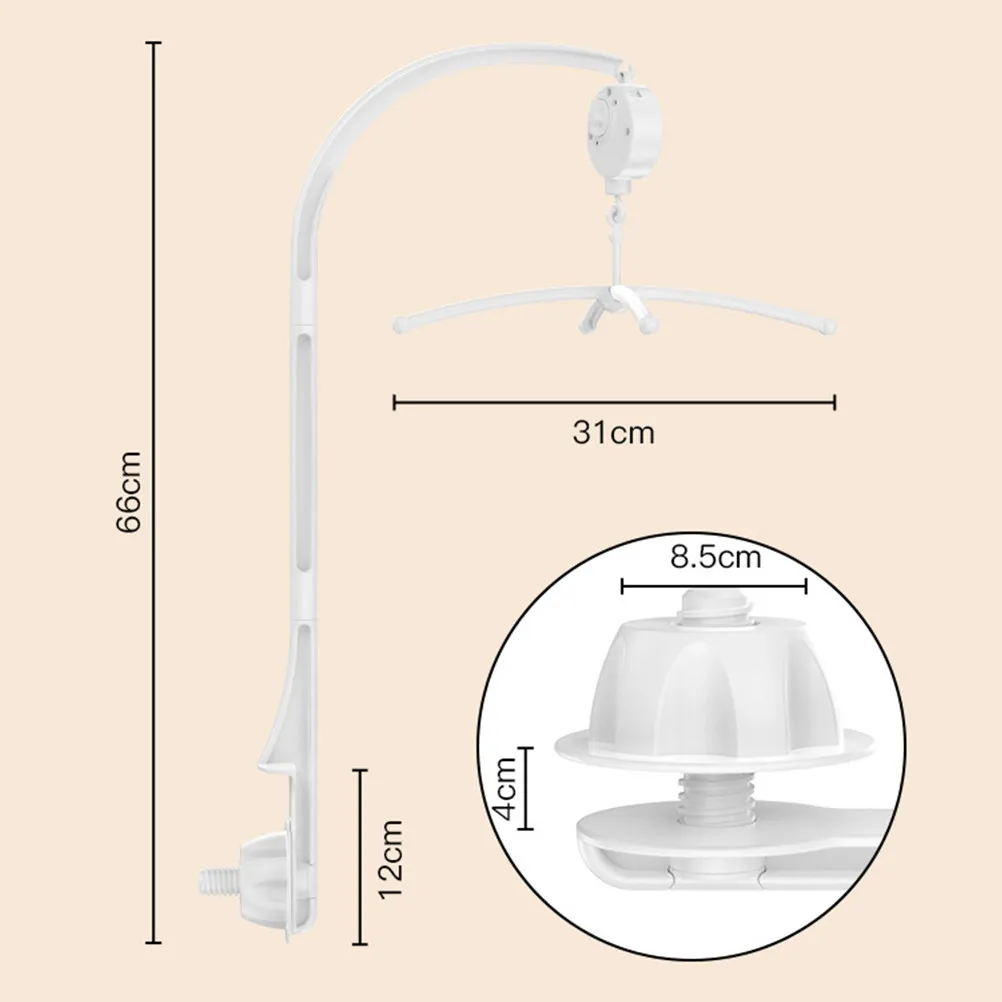 1 Set Baby Musical Crib Mobile Bracket Premium Plastic Bed Bell Holder Hanging Support Crib Accessories For Newborns Infant
