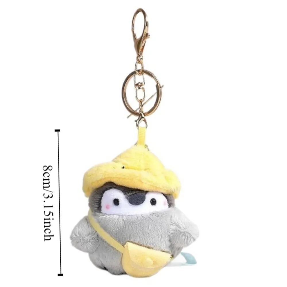 PP Cotton Penguin Doll Bag Pendant Collection Fluffy Penguin Plush Key Ring Ornaments Cartoon Plush Penguin Keychain