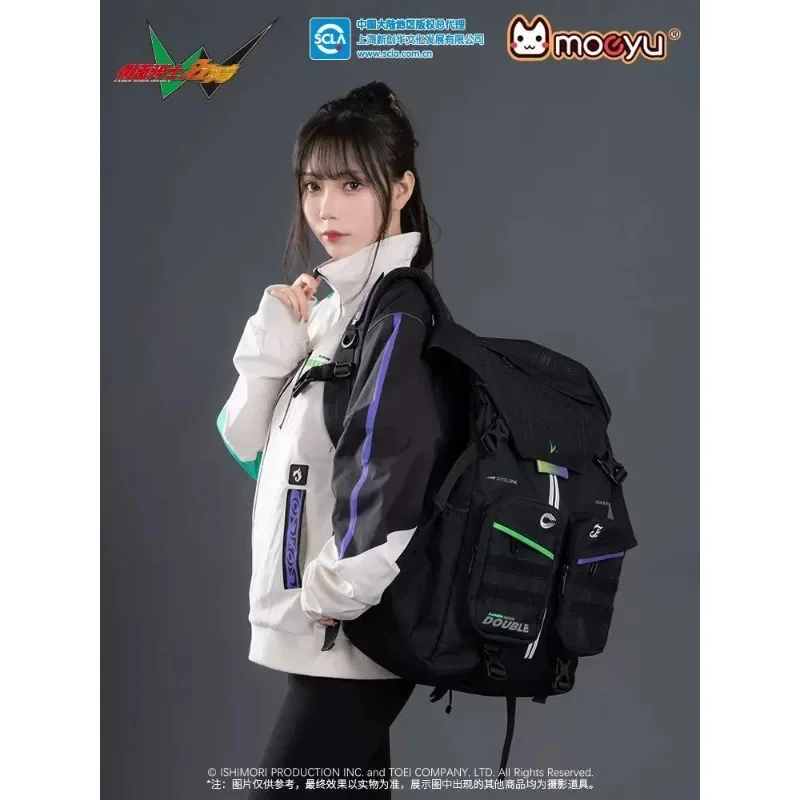 Kamen Rider Double Shoulder Bag Mask Knight W Impression Large Capacity Backpack Travel Bag Gifts Collection