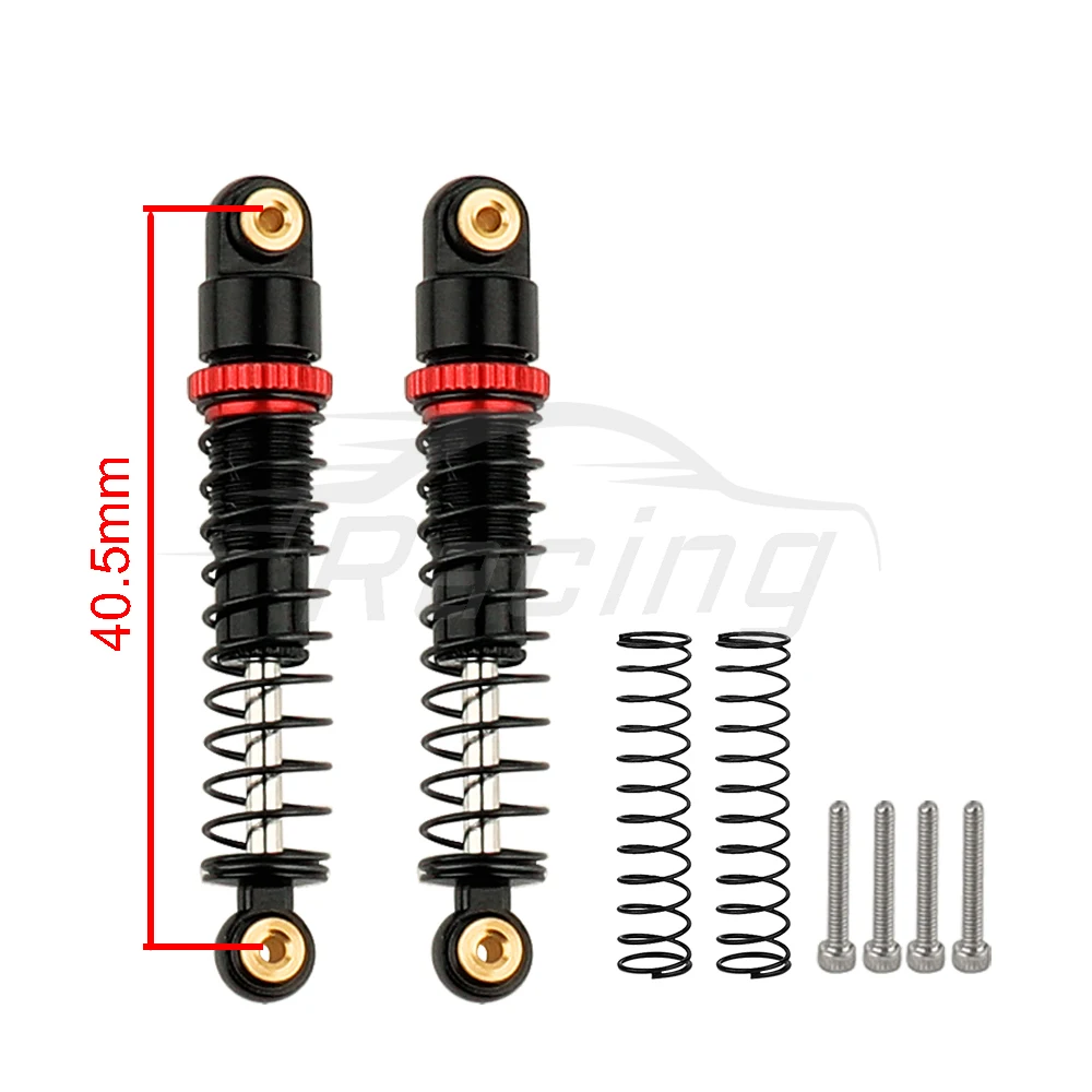 Metal Damping Shock Absorber 40.5MM Oil Damper for 1/24 RC Crawler Car Axial SCX24 C10 Ford Bronco Jeep Gladiator Shock Absorber