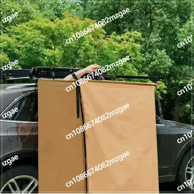 Portable camping mobile toilet changing clothes RV side bath tent outdoor shower cover car shower net folding