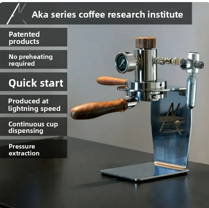 2 Pneumatic Coffee Machine 9bar Semi-Auto Commercial 58mm 304 Stainless Steel