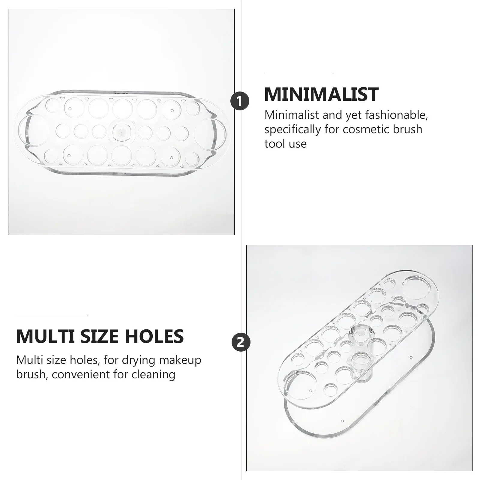 

Acrylic Makeup Rack Drying Holder Large Size Multi Hole Travel ganizer Makeup Brush St Display Storage St