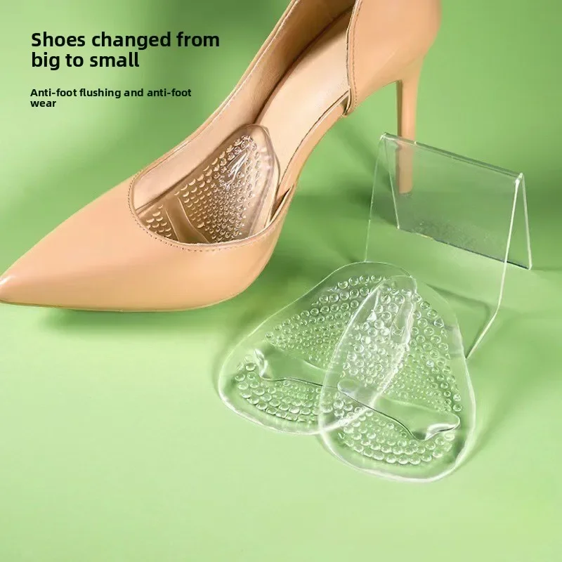 Non-Slip Soft Silicone Forefoot Pads, Metatarsal Ball of Foot Cushions, Pain Relief for Women High Heels Sandals