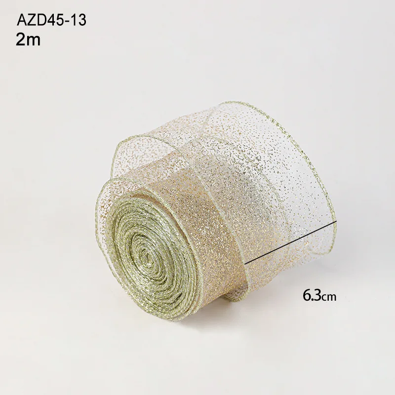 

New 2M Christmas Ribbon Lmitation Linen Plaid Bow Snowflake Fabric Swirl Ribbon DIY Accessories Xmas Gift Burlap Ribbon