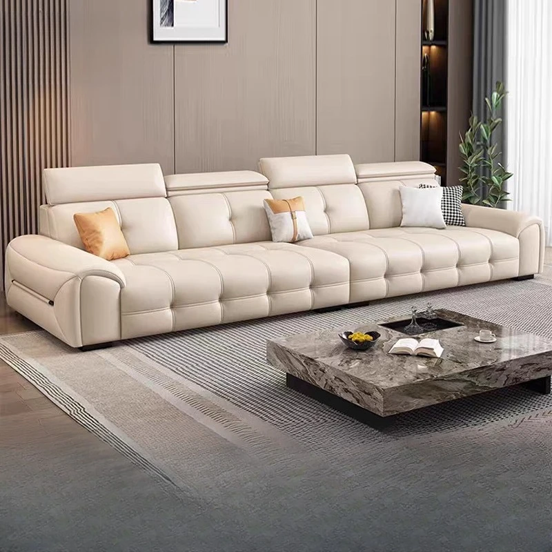 

Minimalist Designer Living Room Sofas Leather Real Soft Cheap Lounge Sofa Lazy Luxury Modern Woonkamerbanken Furniture For Home