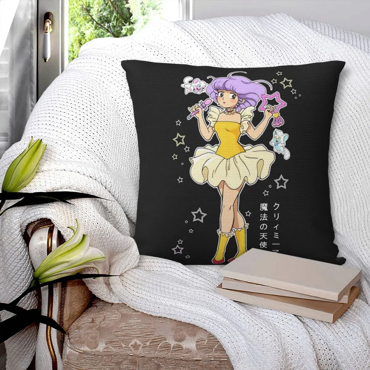 Creamy Mami Lover Square Pillowcase Pillow Cover Polyester Cushion Zip Decorative Comfort Throw Pillow for Home Sofa