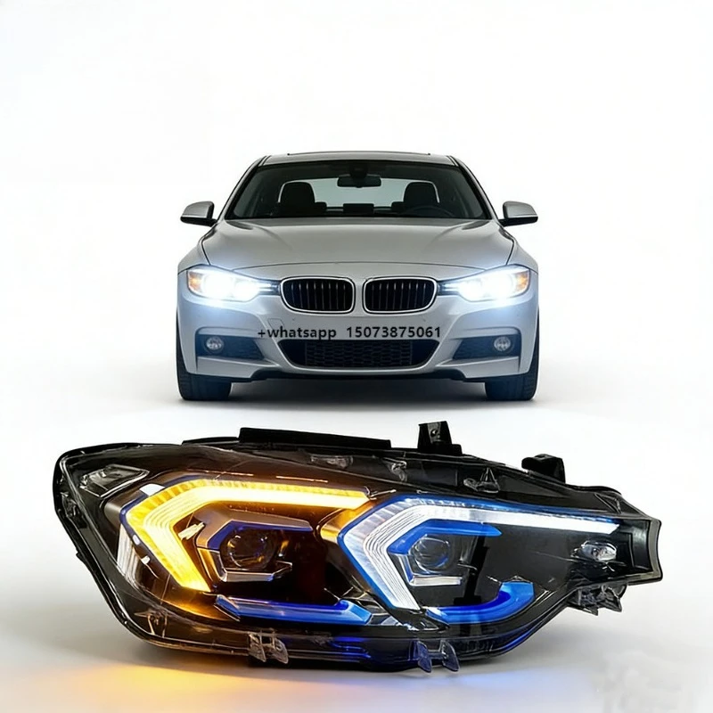 

For F30 3 Series 2013-2018 LED Daytime Running Lights Turn Signal Headlights 12V 50W 4600 Lumens 6000K New Retrofit/Upgrade Kit