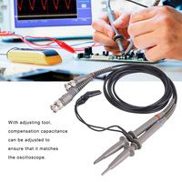 Oscilloscope Accessories P6100 High Precision Oscilloscope Test Probe Kit 1X 10X 100MHz Oscilloscope Accessories