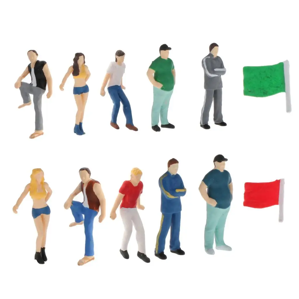 

1/64 Street Scenario People Figurine Dolls Toys DIY Diorama Table Accessory
