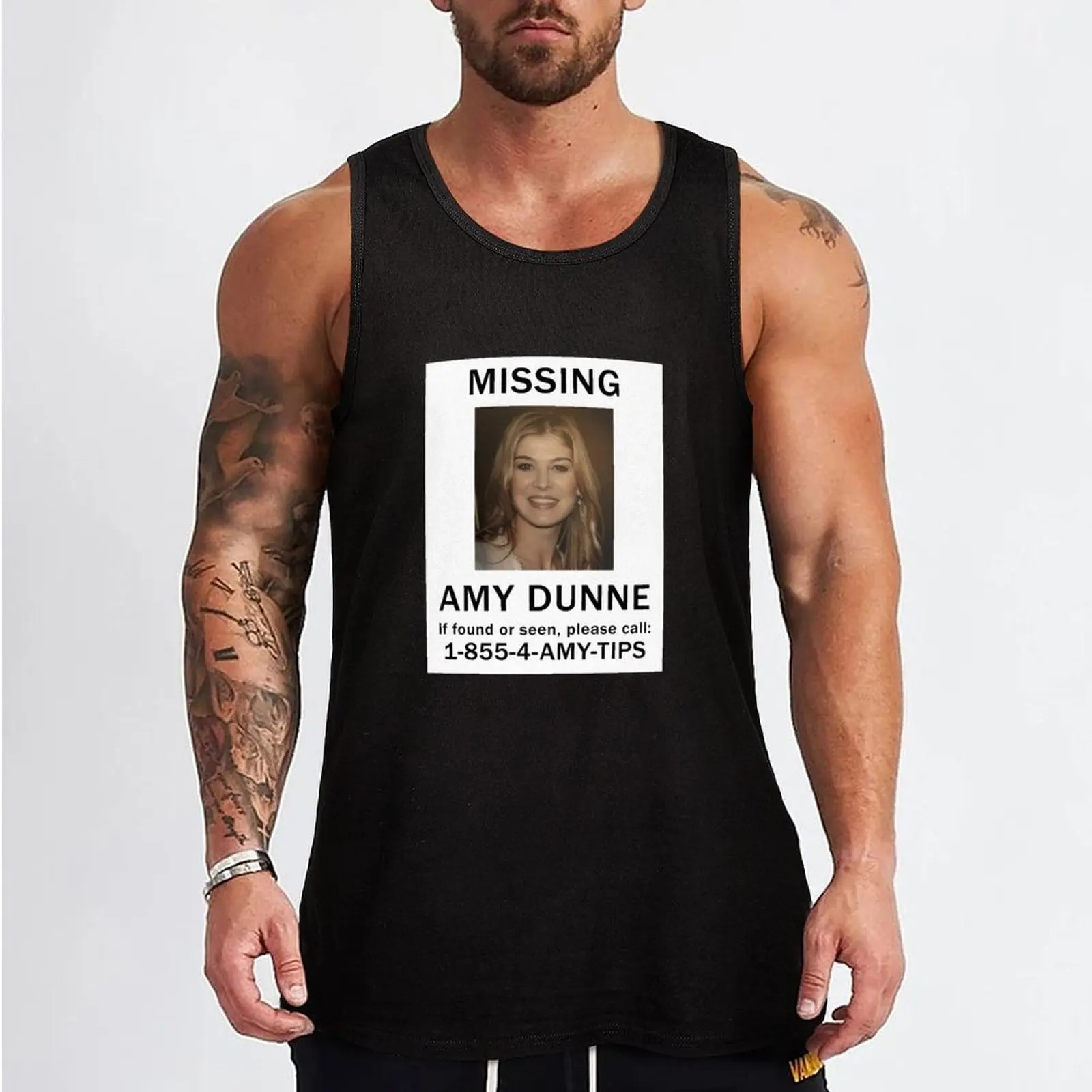 Amy Dunne Missing Poster Tank Top Men's sleeveless Muscle fit sleeveless shirt man