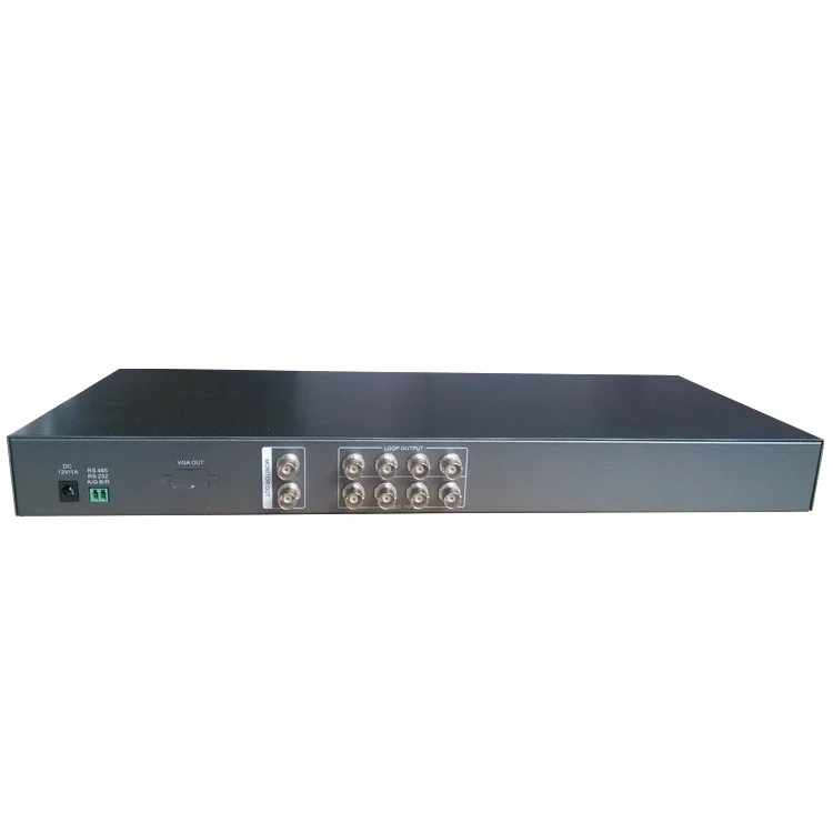 

Color screen splitter, 4-channel BNC video analog signal splitter, rack-mounted remote control with loop through