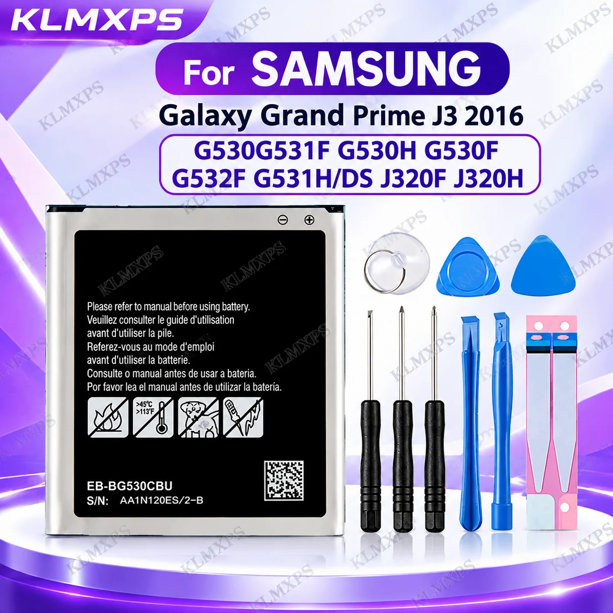 2600mAh Phone Battery EB-BG530CBE EB-BG530CBU EB-BG531BBE for Samsung Galaxy Grand Prime J3 2016 G530 G531F G530H G530F