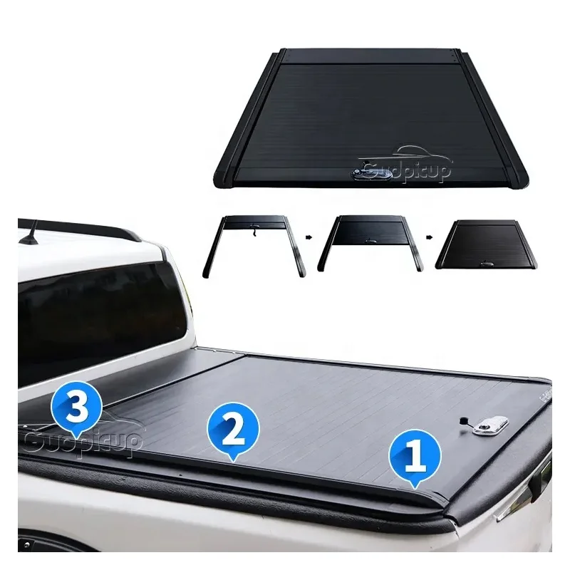 

Benext 4X4 High Quality Hard Aluminum Pickup Truck Cover Retractable Tonneau Cover for 2019 Ram 1500