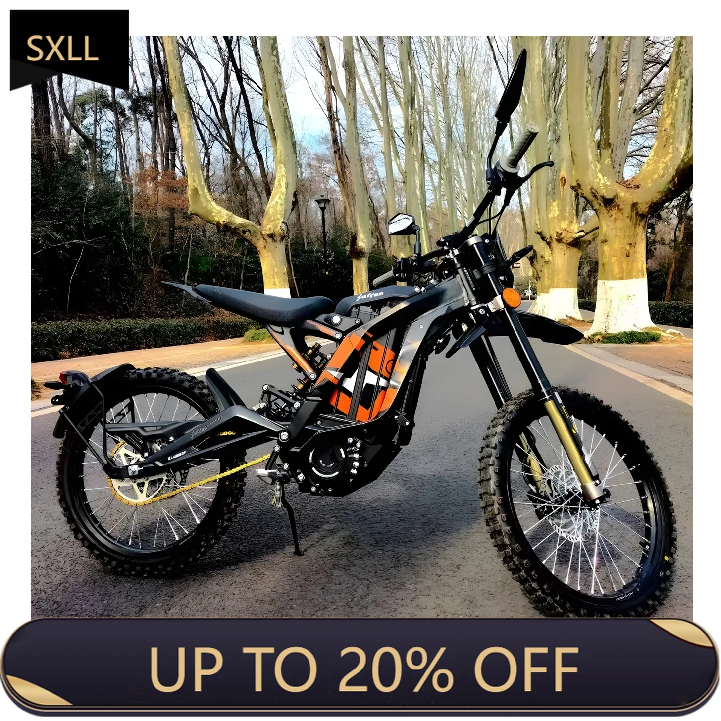 SXLL وصل حديثًا مستودع الاتحاد الأوروبي Ron L1e أضواء EV الكهربائية على الطرق الوعرة Bee X 2025 60V40Ah Youth Ebike للبيع