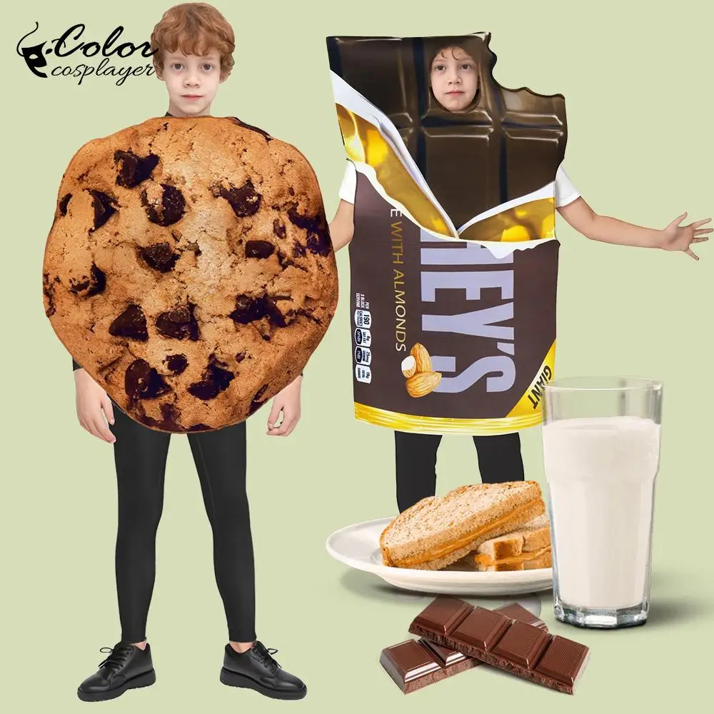 carnaval-biscoito-cospaly-traje-mike-chocolate-outfit-comida-festa-vestir-se-engracado-festival-wear-adulto-donut-headwear-cafe-topo