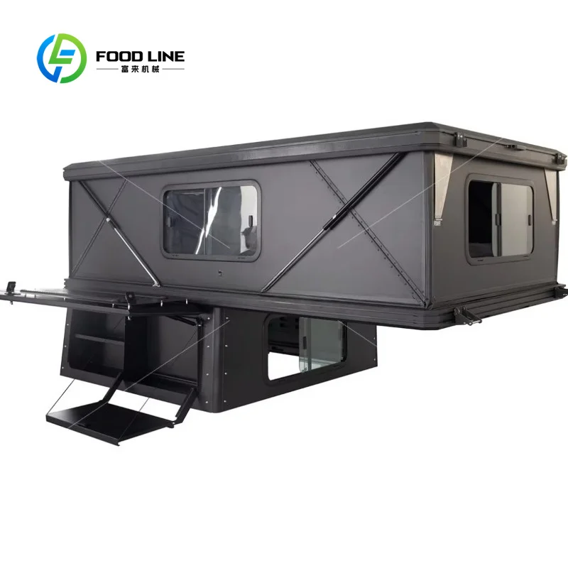 Pickup Truck Tent Hard Shell Aluminum Factory Pop Up Roof Top Camper With Canopy Customized Overland Camping Shelter