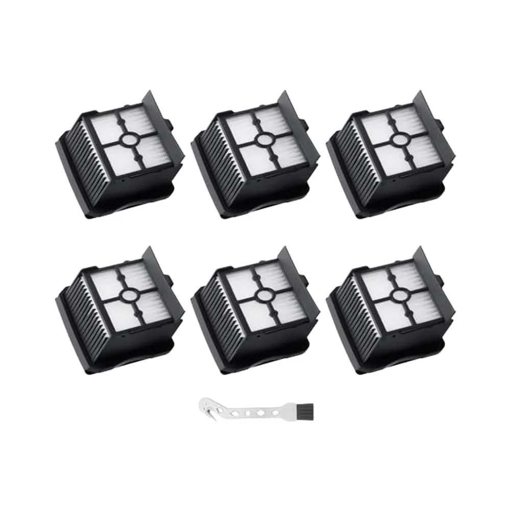 6pcs HEPA Filters For Narwal S20 Pro & X-Clean 10 ZR336A01 Vacuum Cleaner Replacement Parts With Cleaning Brush Set
