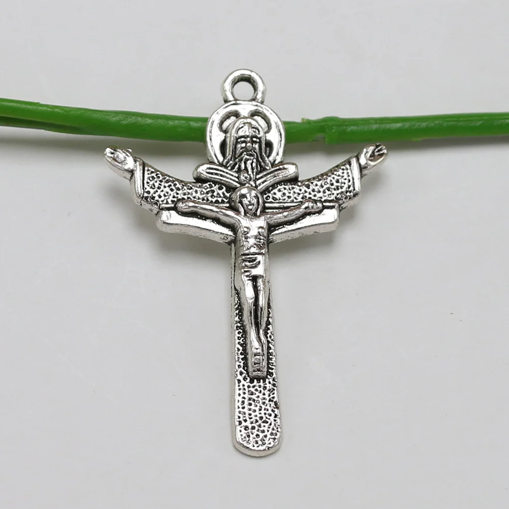 

10Pcs Cross Shape Pendants Alloy DIY Jewelry Components for Necklace Anklet Cellphone Decorative Accessories DIY Pendant Charms