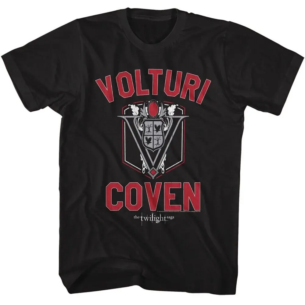 Twilight Movie T- Shirt VOLTURI COVEN CREST Adult New Black Cotton SM - 5XL