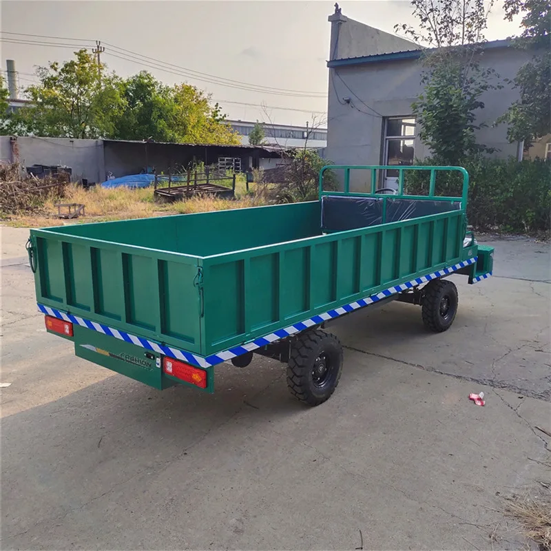 Four-wheel electric flatbed trucks and electric trucks