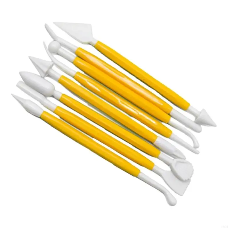 19qb 8pcs Scraper Scraper Modeling Tool Double Conded Sculpting Tool легко в использовании