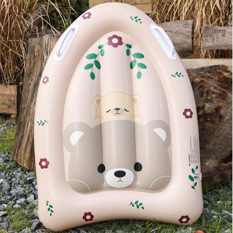 Juguetes flotantes inflables para bebés, piscina de PVC engrosada, cama de flotabilidad, tabla de surf, juguete de verano, 78x56cm