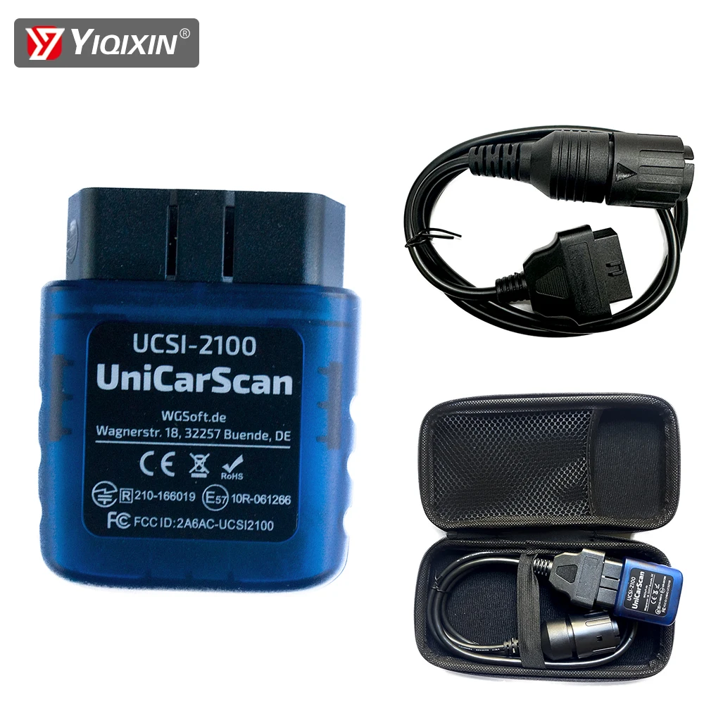 UniCarScan UCSI-2100 بلوتوث التشخيص محول لسيارات BMW دراجة نارية مركبة ScanMaster-UniCarscan برنامج Obd2 أداة الماسح الضوئي