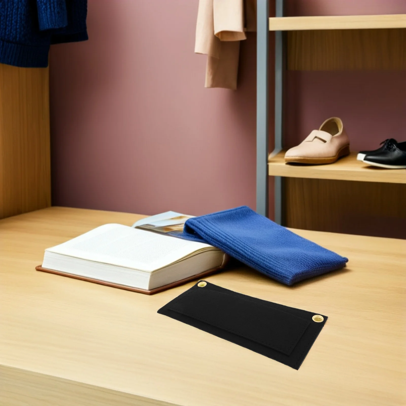 

5 шт., фетровый органайзер-кошелек, вкладыш для кошелька с отделениями, разделитель для сумки для женщин, съемный органайзер для кошелька для сумки и