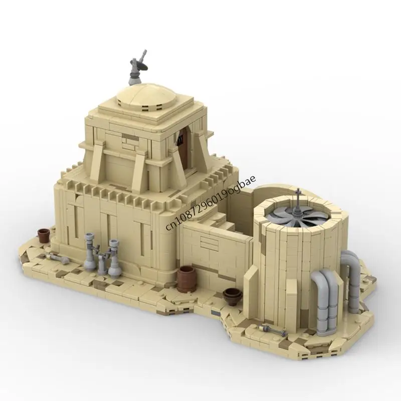 Novo 1919 pçs famoso estrela batalha filme moc tatooined casa modular quebra-cabeça personalizado diy ideias criativas crianças brinquedos presentes de aniversário