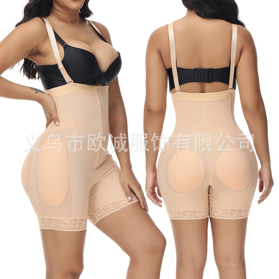 

Woman Binder Shaper Body Tummy Slimming Sheath Flat Belly Control Push Up Buttock Filling Enhancer Butt Hip Padded Bodysuit