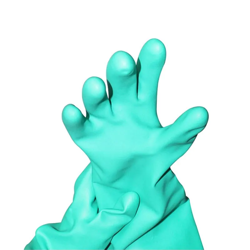1 Pair Nitrile Solvent Gloves Oil resistant Slip-Resistant Glove Chemical Household Cleaning Tools Waterproof Long Glove