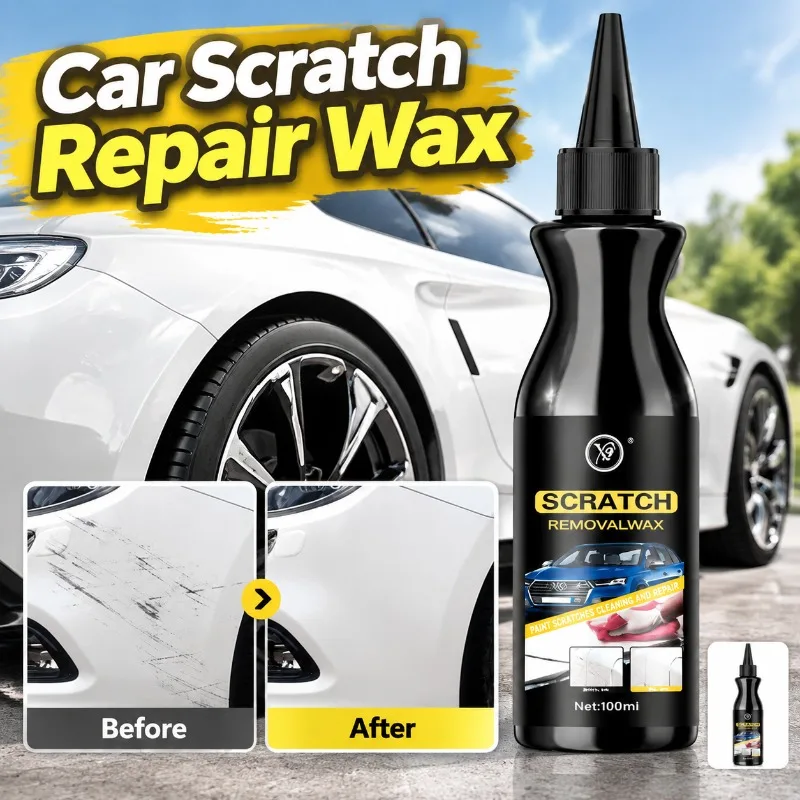 Car Paint Scratch Repair Wax Powerful Decontamination Polishing Mark Remover Abrasive Buffing Agent for Automobile Surface Gloss