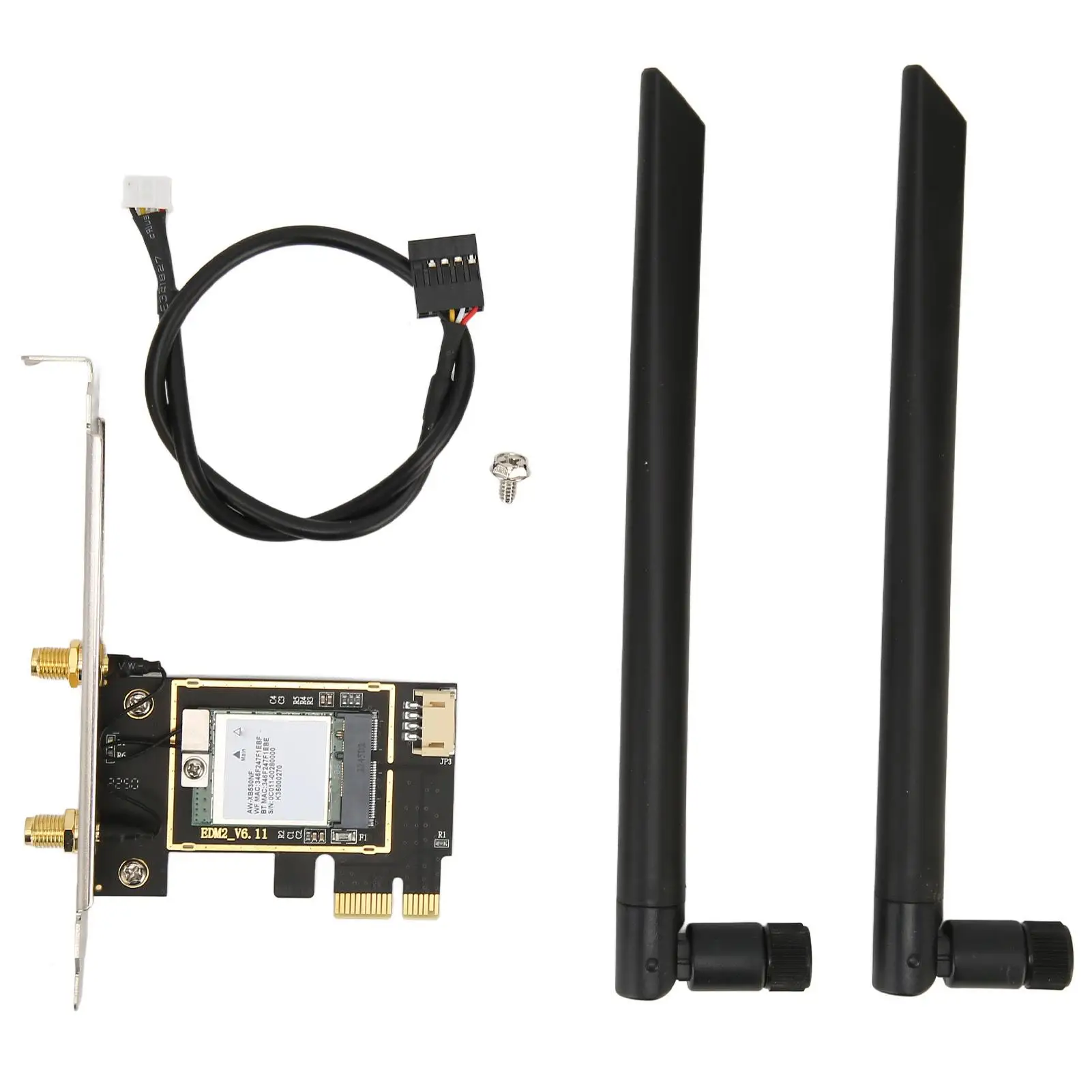 

WiFi 6E PCIe Network Card Dual Antenna 24G 5G 6G for desktop Wireless Adapter High Speed Gaming Compatible