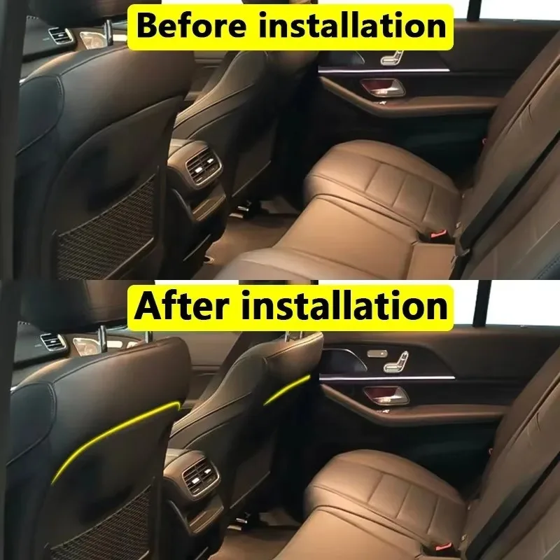 Для модифицированного оригинального светящегося в темноте лампы заднего сиденья Модифицированный окружающий свет спинки Mercedes-Benz A-Class W177 A200 A180