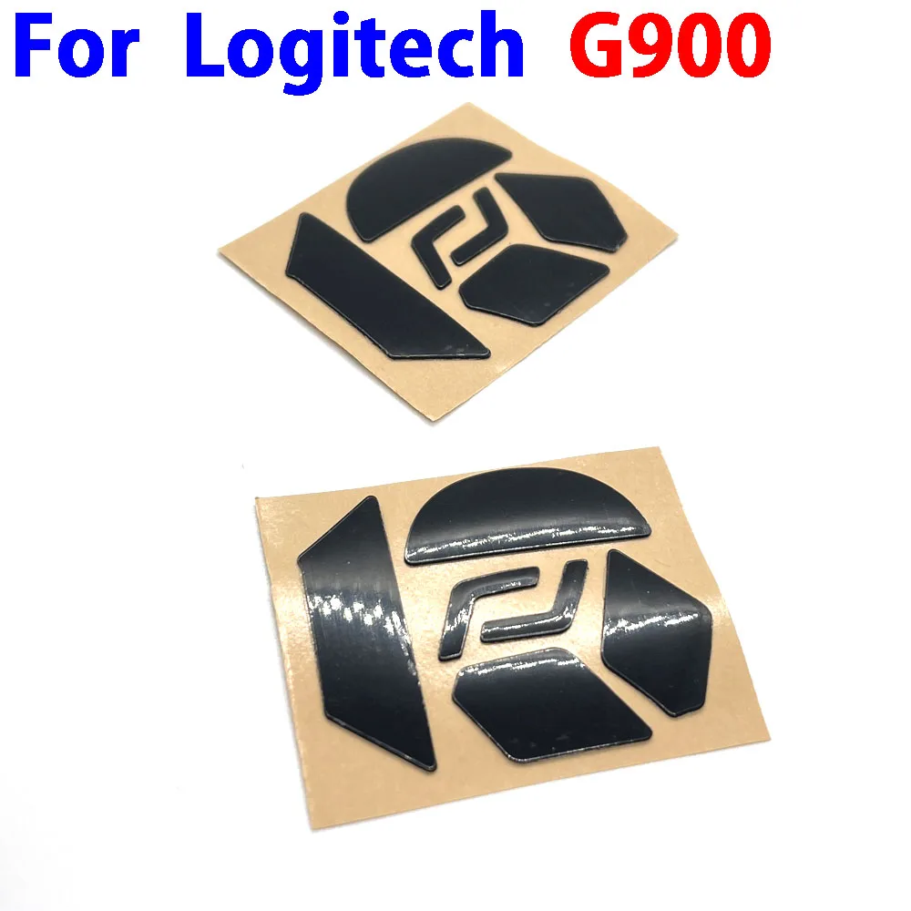 Hot sale 1set Mouse Feet Skates Pads For Logitech G900 Wired wireless Mouse White Black Anti skid sticker Connector