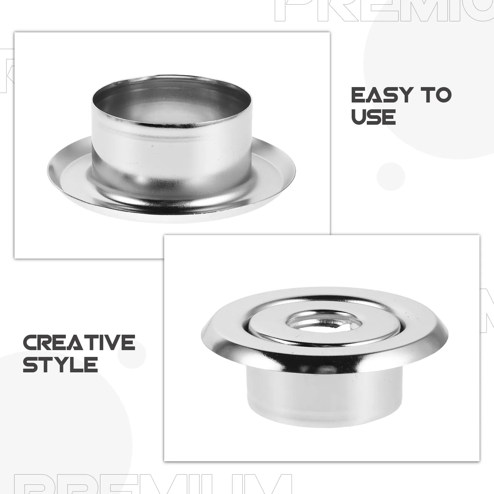 5Pcs Fire Sprinkler Escutcheons Adjustable Recessed Rosette Trim Ring Matte Metal Cover Plate Ceiling Fire Head Concealed