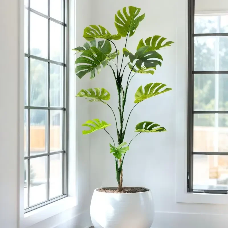 Bulk 180cm Custom Size Monstera Artificial Leaves Artificial Plant Tree Interior Layout Decor