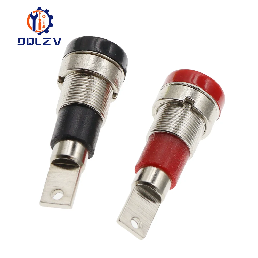 4MM Banana Female Jack Socket Connector Banana Binding Post Panel Mount Adapter