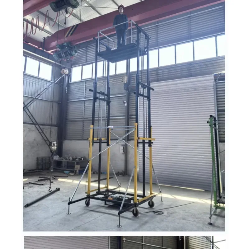 

2-10m Heavy Duty Electric Mobile Scaffolding Foldable Portable Remote Control Lifting Platform for Work Scaffoldings