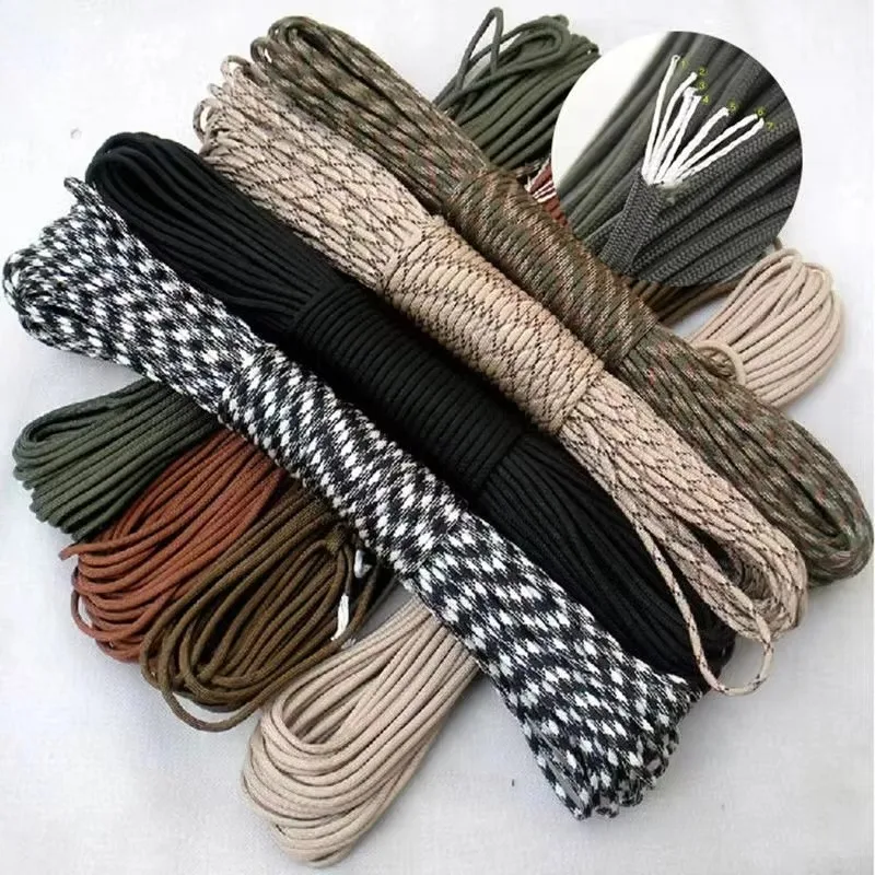 

9-core 100m Paracord Tent Rope Multipurpose Manual Rope Suitable for Outdoor Camping Hiking Survival DIY Bracelets or Keychain