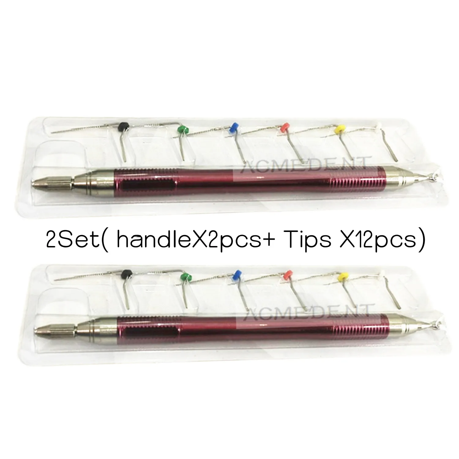 2 Set Dental Micro Scope K/H Files Endodontic Handle File K-File Holder 6tips Dental Accessories