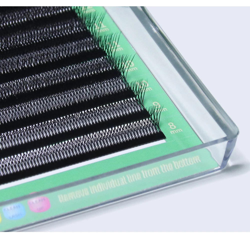 GLAMLASH 3D4D5D6D7D8D W Wimpern C/D/L/LU/M Vorgefertigte Volumenfächer Braune Wimpernverlängerungen Natürlich weich – Detail 34