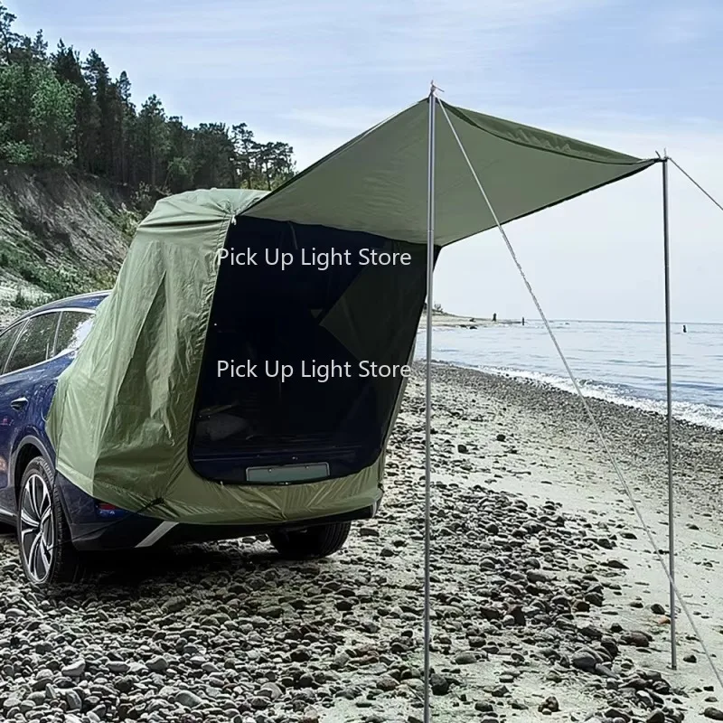 

Outdoor Single Bed Waterproof Four-Season Camouflage/Field Game Carrying Bag Van Car Rear Canopy Roof Extension